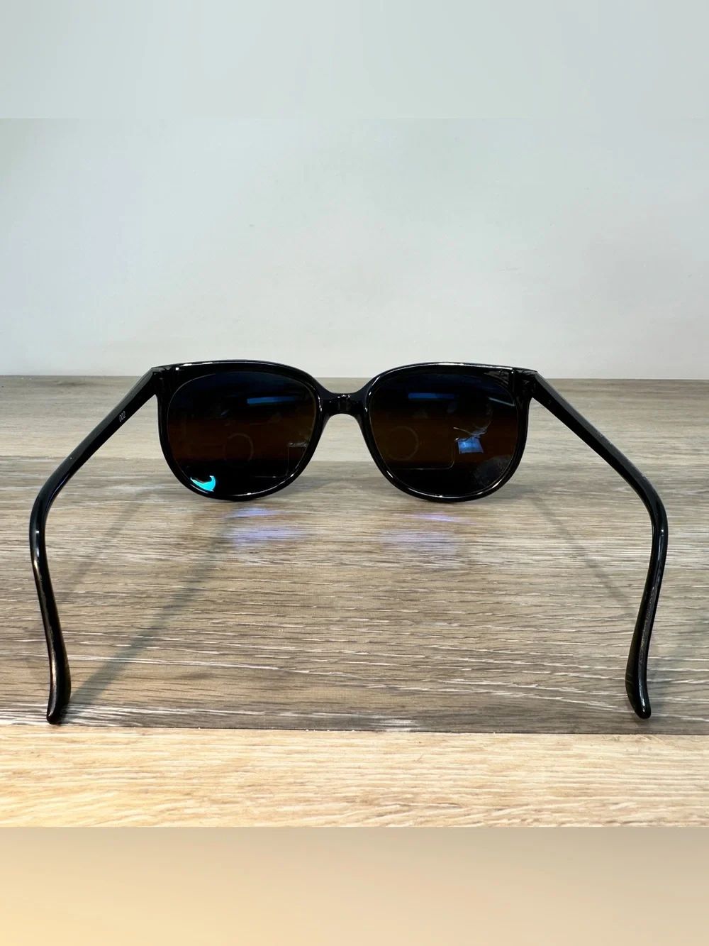 Vintage Vuarnet Pouilloux 002 Sunglasses Amber Lens Black Frames France 1980's